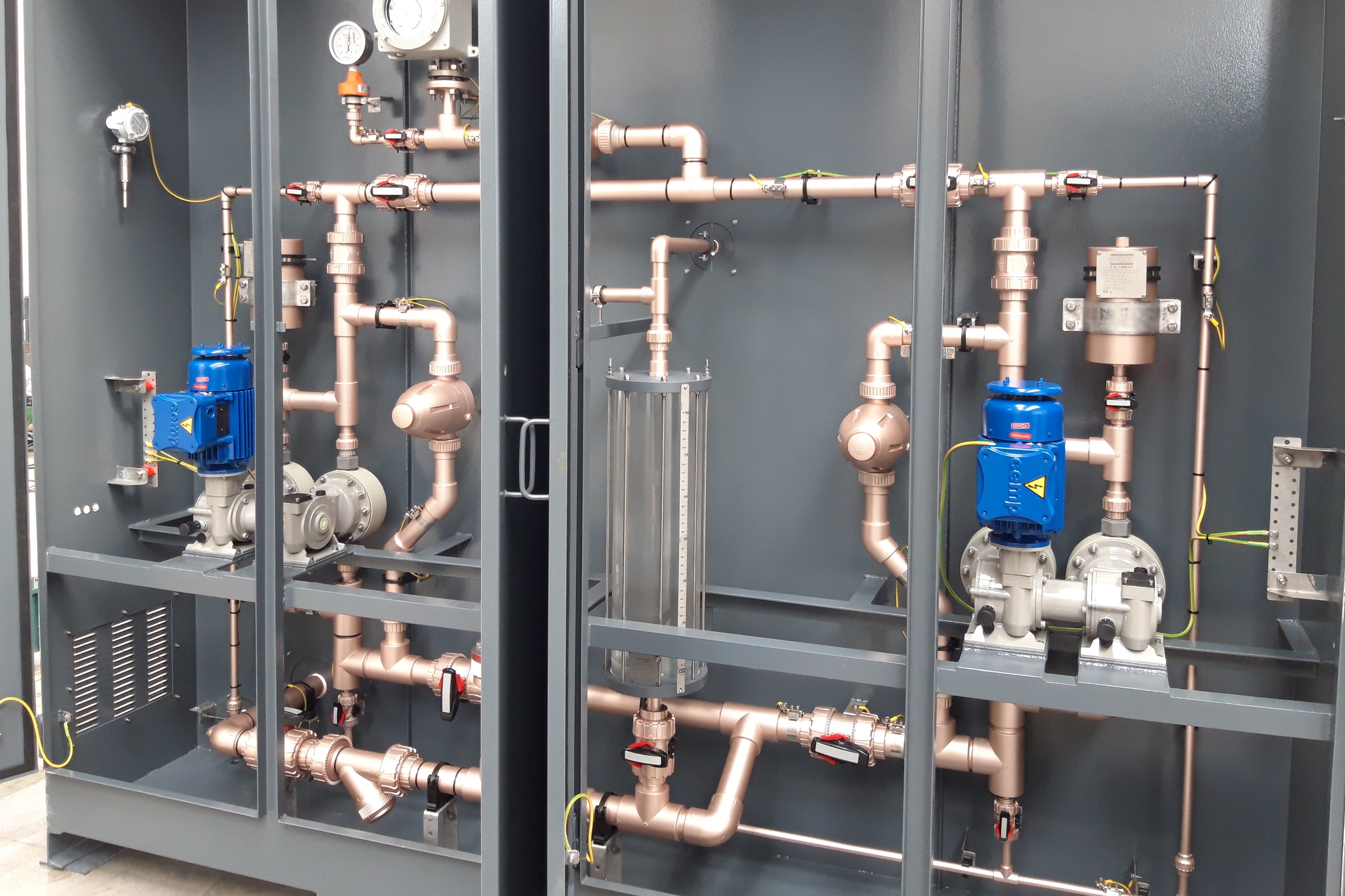 Dosing Stations / PVCC Piping coated with conductive layer Asco Pompe